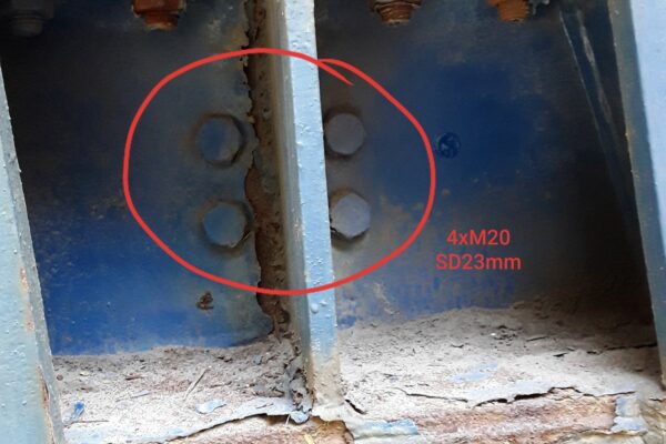 Diagnostics of bolted connections of the flue gas ducts steel structures in the Power Plant