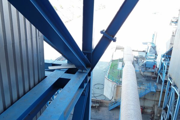 Inspection of steel structures at Vasilikos Power Plant in Cyprus
