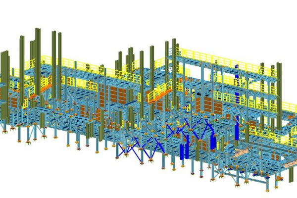 Design and workshop documentation of steel structures of assembly platforms