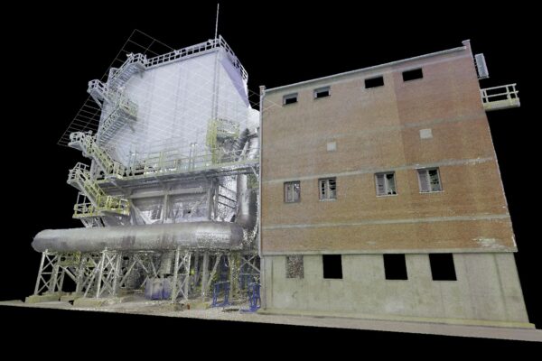 Scanning of existing building sections